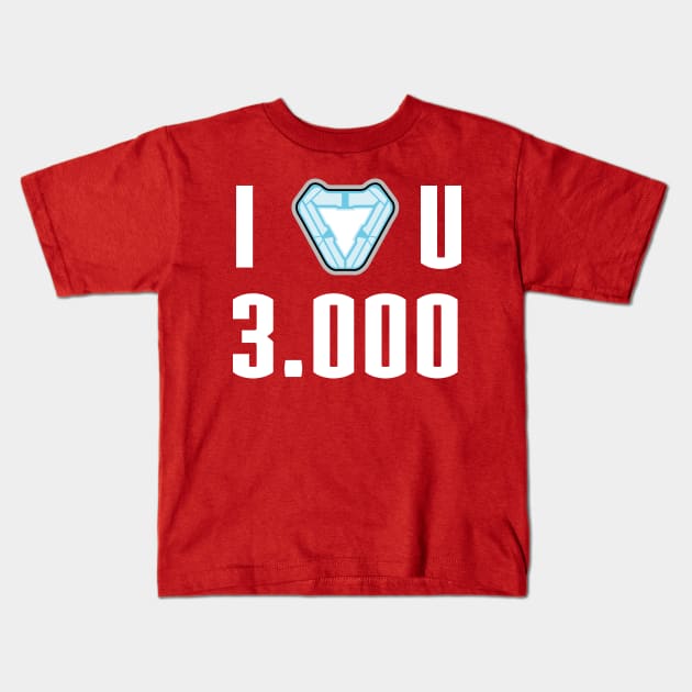 I love you 3000 Kids T-Shirt by RafaRodrix